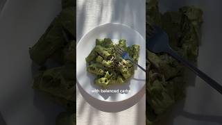 high protein green spinach & edamame pasta 🌱 (wait til end for recipe)