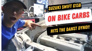 Suzuki Swift GTI bike carb Dyno video at danST Engineering