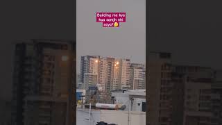 Fire view in building from my terrace 🤔🥺 #shortvideo #youtube #trending #bangalore #dailyvlog