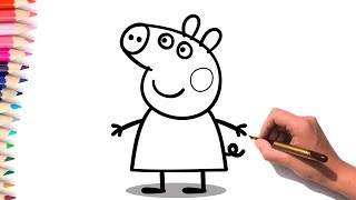 Bolalar uchun Peppa Pig chizish - Peppa Pig drawing for kids