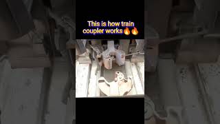 This is how train coupler works 🔥🔥 #shorts #train #xml #couple #work #ilmu #ytshorts