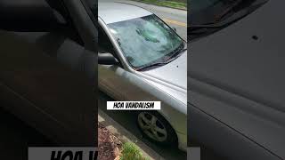 CAR DAMAGE in #hoa