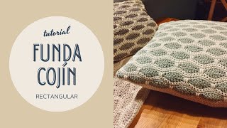 FUNDA COJÍN a crochet PARTE 2. Tutorial fácil paso a paso. Funda almohada a ganchillo 2023