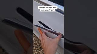 will tesla model 3 door handle crush your finger?