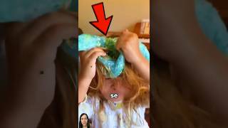 Como limpar SLIME do cabelo 😨 #shortsvideo #duet #dueto #viral #squishy