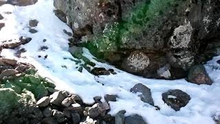 Volcan de Nevado de Toluca, hielo derritiendose