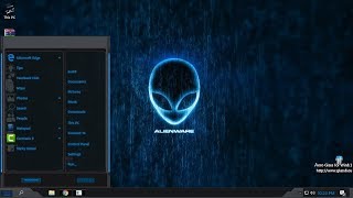 Alienware invader RE-animated theme for Windows 10