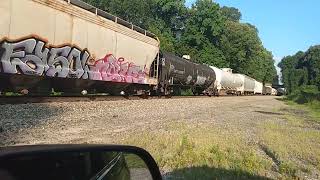 Norfolk Southern Manifest Train 154 At Belmont, NC 8-1-23.