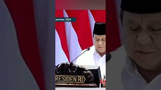 Presiden prabowo bangga dengan kabinet merah putih atas pencapaian 1 bulan awal jadi presiden #like