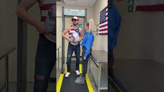 trouble at security 😂 #shorts #youtubeshorts #funny #comedy #viral