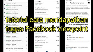 tutorial cara mendapatkan banyak tugas Facebook viewpoint