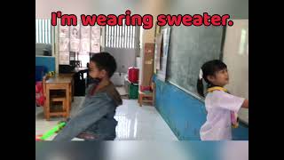 Sentence Drill (I'm wearing....) Anubarn Banrai School P1/1 Mini English Program