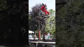 Throwback to Summer 2015 the Alpha Leg prototype Vancouver Mini Maker Faire and Jon going for a ride