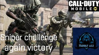 Call of Duty mobile Sniper challenge again victory #CallofDutymobile #gameplay | Nawaf ali gamer