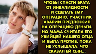 Чтобы спасти брата от инвалидности и сделать ему операцию, участник аварии предложил на операцию…