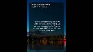 THE GARDEN OF YOUTH - VƯỜN THANH XUÂN #dongluc #moingaymottrangsach #moingay1trangsach