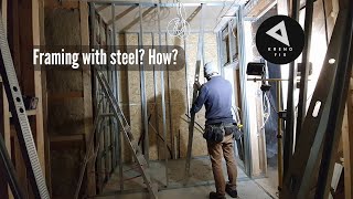 How I frame bathroom walls with metal. Steel framing. Bathroom and kitchen renovation / Part 9