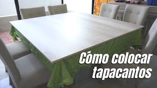 Nueva cubierta de mesa y cómo poner tapacantos