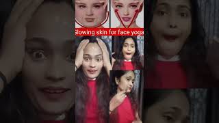 Glowing skin for face yoga #faceexercises #viralvideo