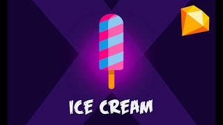 How to design a Delicious Ice Cream In Sketch App