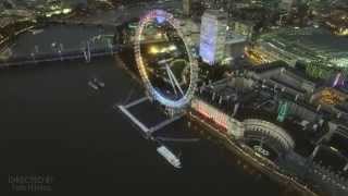 drone's the eye of amazing London /dji phantom 3/ aerial footage London eye