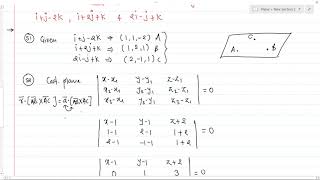 Lect 07: Plane | Exercise 6.3 Part 2 | All questions with Solution | 12th State Board | Plane in 3D