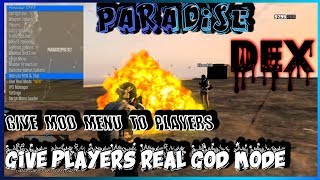 [PS3/GTA5] Paradise Mod Menu (Give Players GodMode/ModMenu)