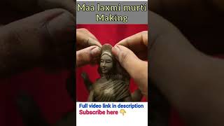 Maa laxmi murti making with clay | #shorts