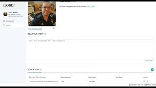 How to Finalize your profile on olibr.com
