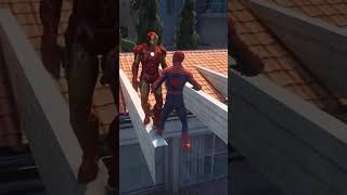 Spiderman Parkour with  fire  - الرجل العنكبوت راحت عليه