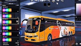 KSRTC Gajraj Volvo B9R bus skin download link Volvo BMI PREMIUM Euro Truck Simulator 2