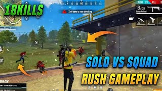 Solo vs squad br ranked Intense Gameplay😲|I play solo vs squad first time