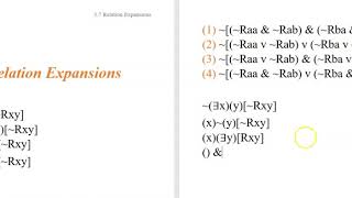 5.7c Quantificational Semantics 7: Relation Expansions