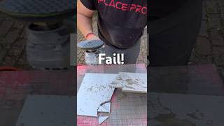 How to cut out circles in tile! DIY fail! #diy #construction #tools