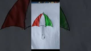 India flag #drawing #umbrella #shortsfeed