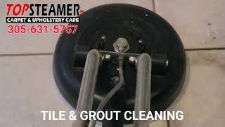 Cleaning a Heavily Soiled Tile and Grout in Palmetto Bay - 305-631-5757