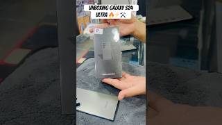 Unboxing Galaxy S24 Ultra Titanium Black #samsung #s24ultra #viralvideo #trending #trending #shorts