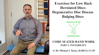 Best Core Exercises for Disc Herniation, Bulging, Degenerative Disc Disease- Seated Core Work Part 2