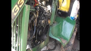 John Deere 330 Yanmar diesel engine oil change