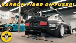 240z Datsun Carbon Fiber Diffuser | How to make a CARBON FIBER diffuser start to finish | (Ep #57)