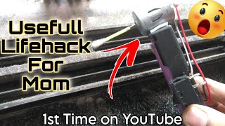 Useful Dc Motor LifeHack👨‍💻 || Diy Window Track cleaning idea🤔||  #dcmotor #motor #lifehack