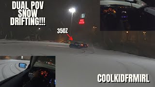 *DUAL POV* Snow drifting with my best pal @zxnickypooxz