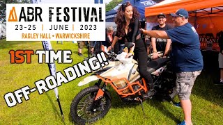 Harley Lady Biker tries Off Roading. ABRr Festival 2023