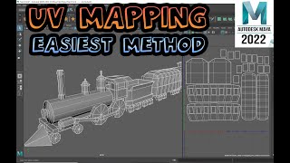 How to UV map in Maya 2022 Easiest Method and guide for beginners