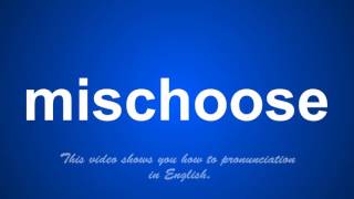 the correct pronunciation of miscounts in English.