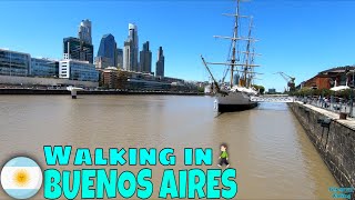 Walking in Buenos Aires | from Retiro to Puerto Madero