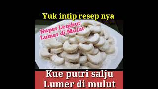 Cara mudah membuat kue putri salju