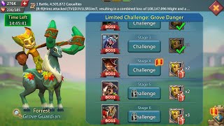 Lords mobile Grove Guardian Limited challenge Stage 4 | Grove Danger stage 4 | Forrest stage 4