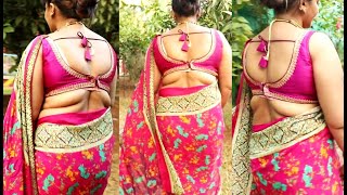 Sleeveless blouse back designs for sarees/Best Sleeveless idea in 2024/Blouse Designs/Sneha Beauty