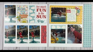 Thin Ice - Echo Park - Hello Summer - Double  Page Layout